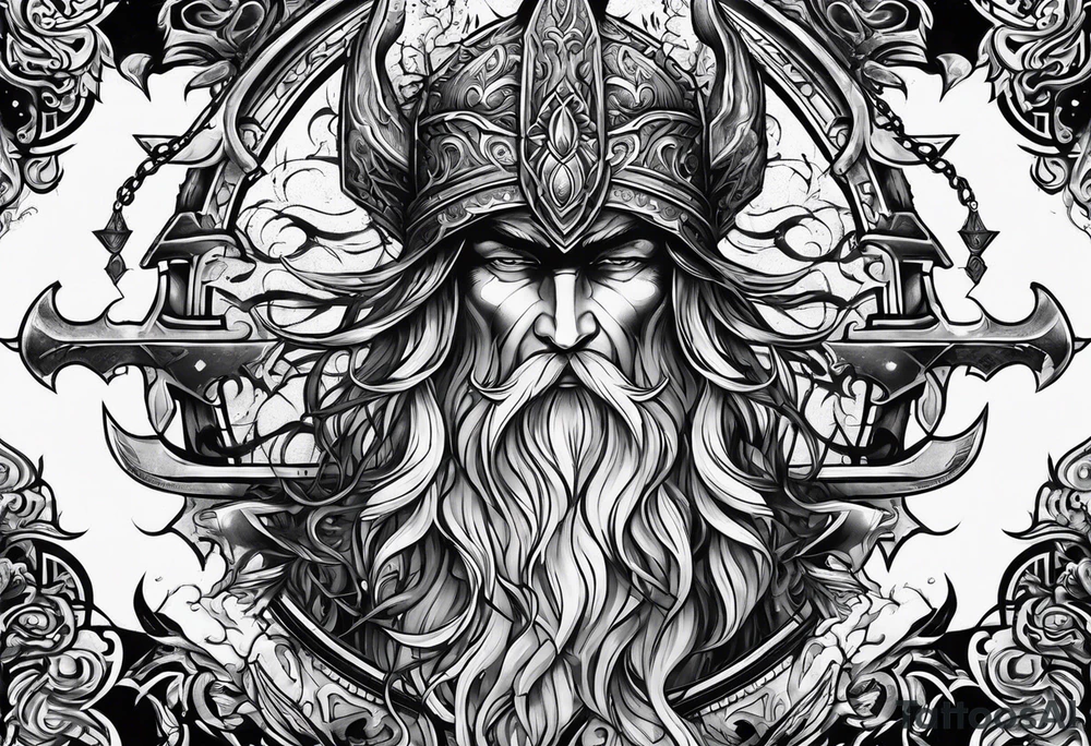 Valhalla  mist fog tattoo idea