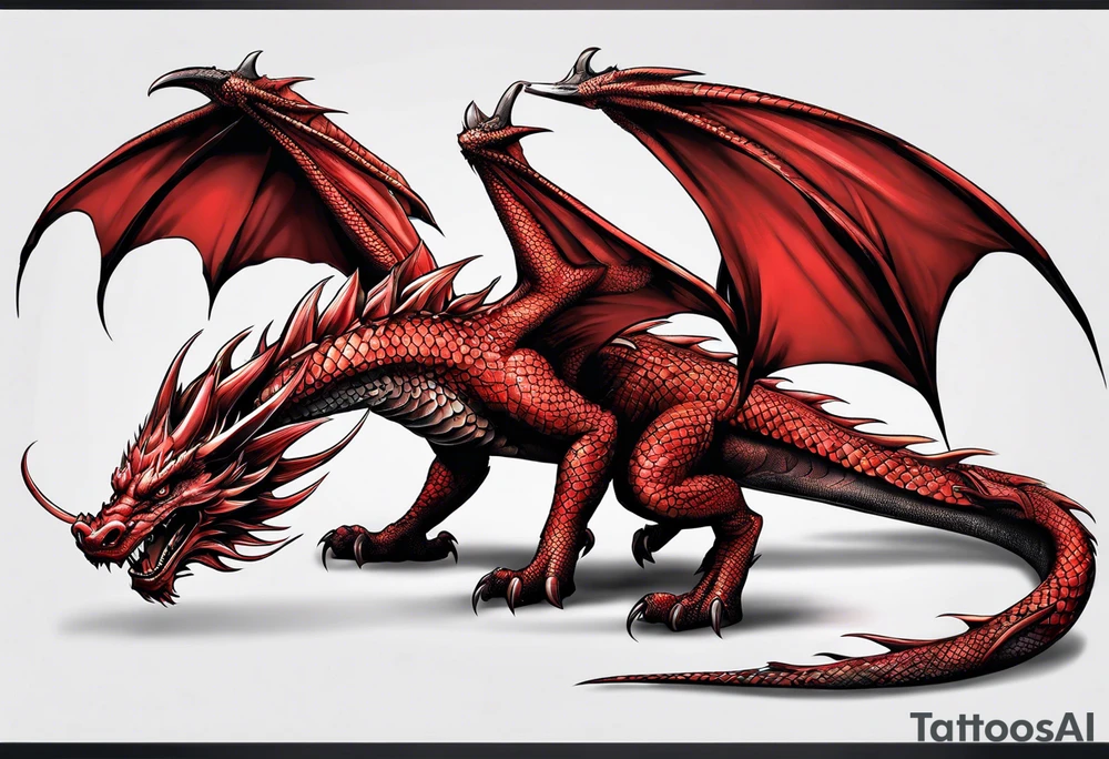 Red Dragon tattoo idea