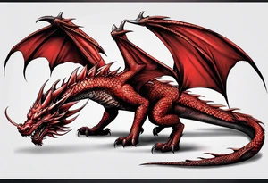 Red Dragon tattoo idea