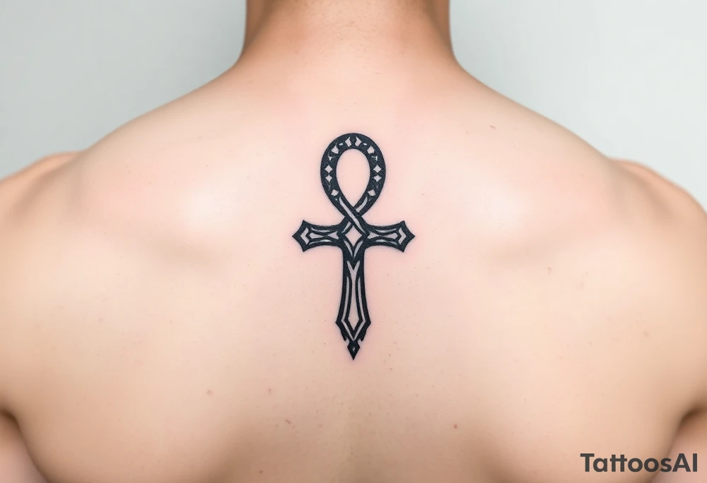 Small Ankh tattoo idea
