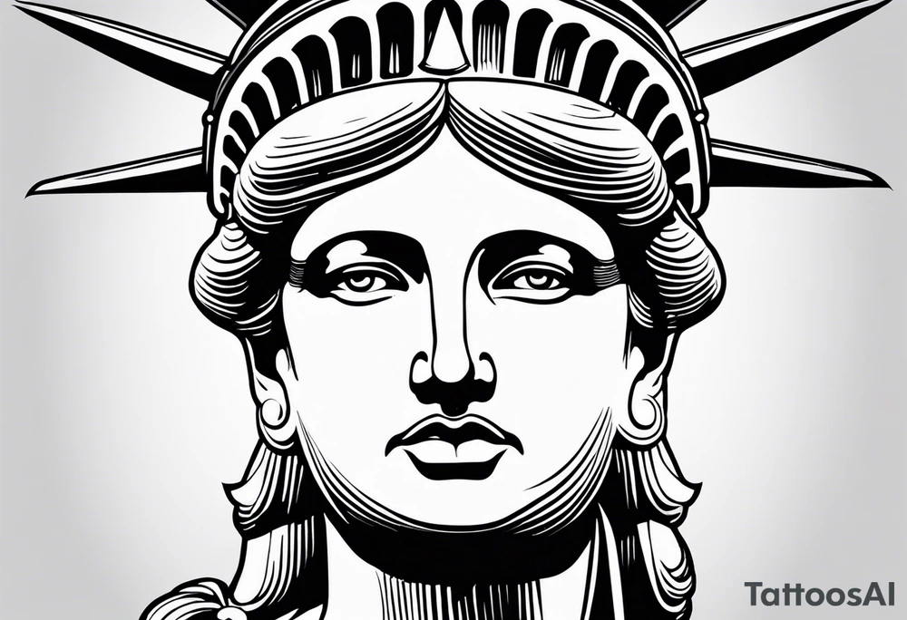 Statue of liberty tattoo idea