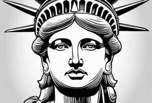 Statue of liberty tattoo idea