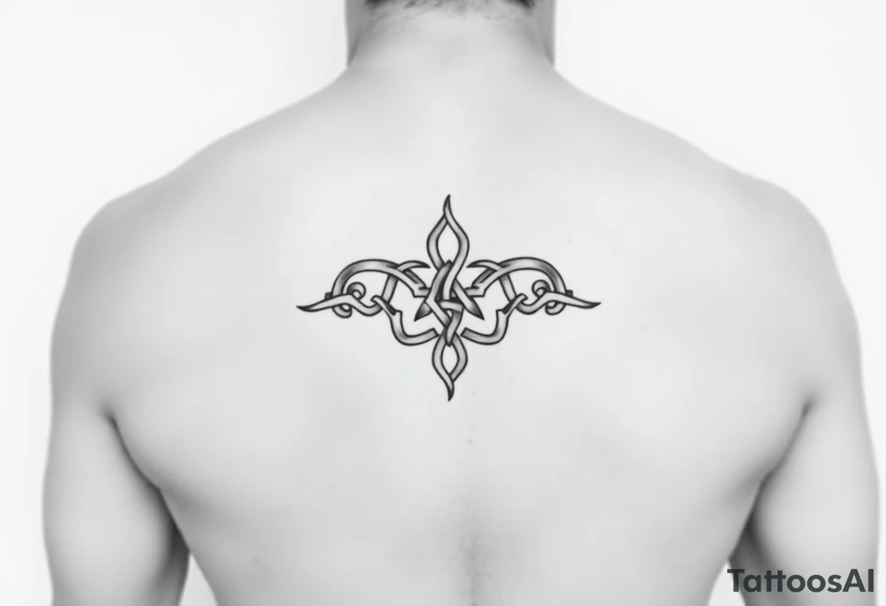 Celtic symbols calf tattoo tattoo idea