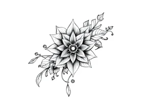 Tatuagem bracelete mandala e flor tattoo idea