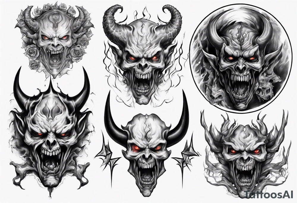 demon inside me tattoo idea