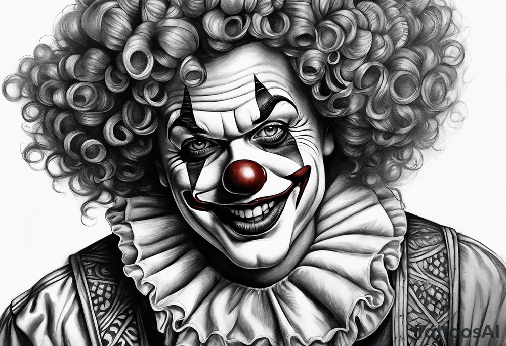 A clown tattoo idea