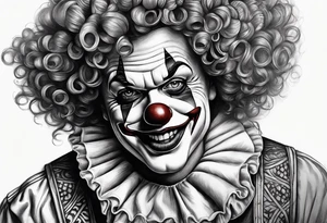 A clown tattoo idea