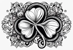 Four leaf clover tattoo idea