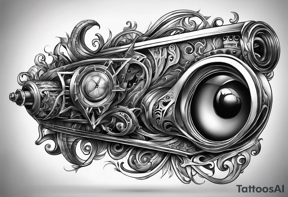 right biomechanical arm tattoo tattoo idea