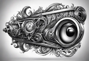 right biomechanical arm tattoo tattoo idea