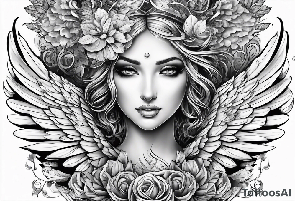 DNA helix 
leaf
cloud
angel wing tattoo idea