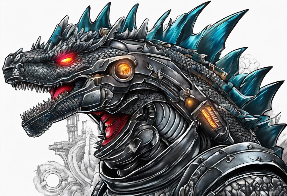Mechagodzilla tattoo idea