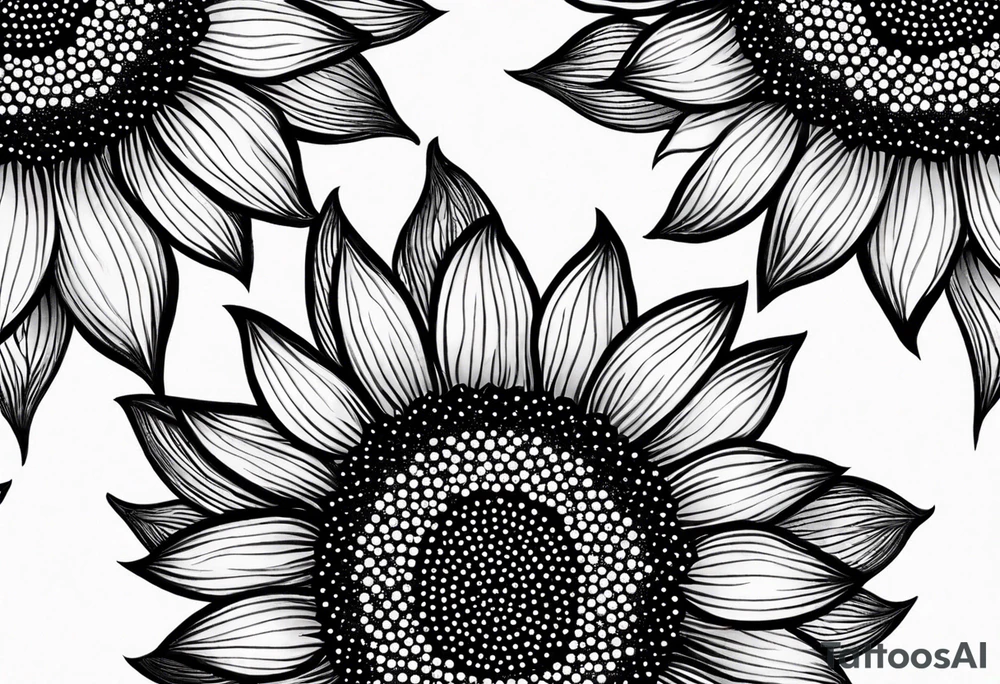Sunflower for a male tattoo tattoo idea