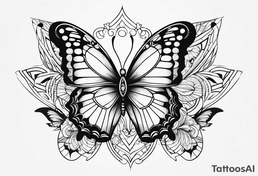 Butterflies tattoo idea