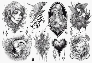 Love for anime tattoo idea