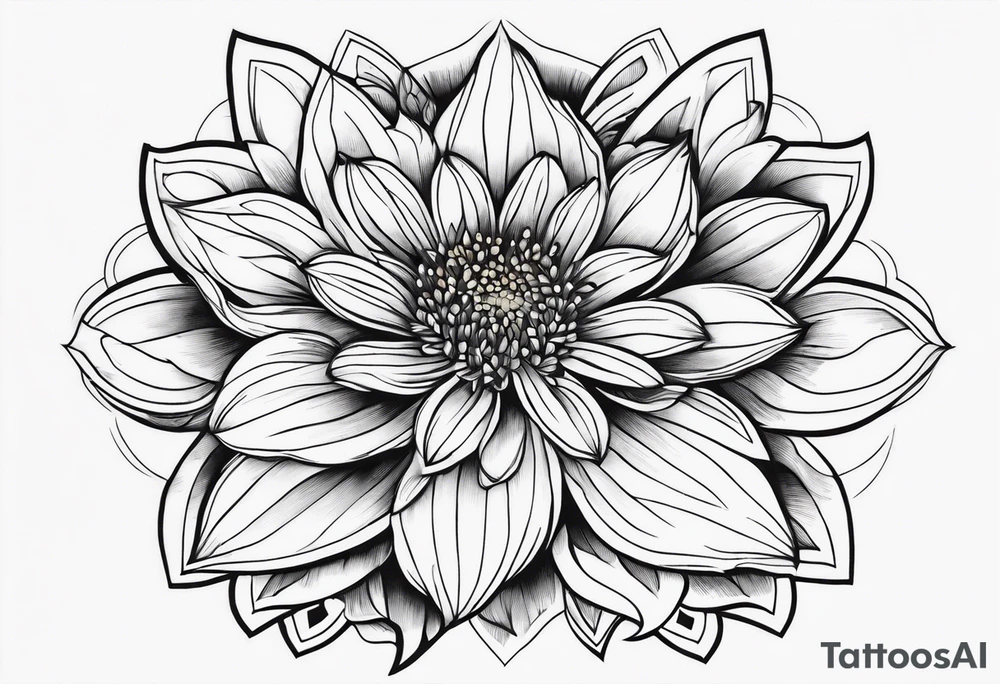 Aster flower, romans 8:18 tattoo idea