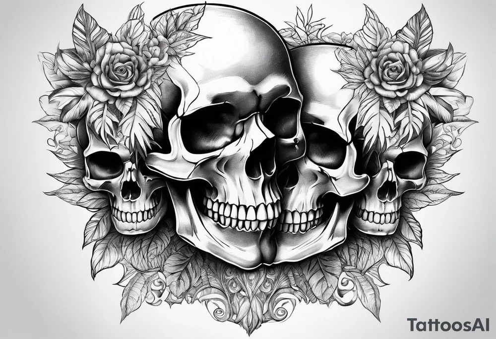 Skulls tattoo idea