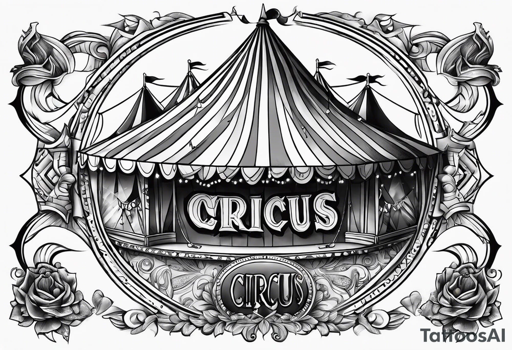 Circus theme tattoo idea