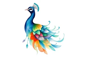 Peacock tattoo idea