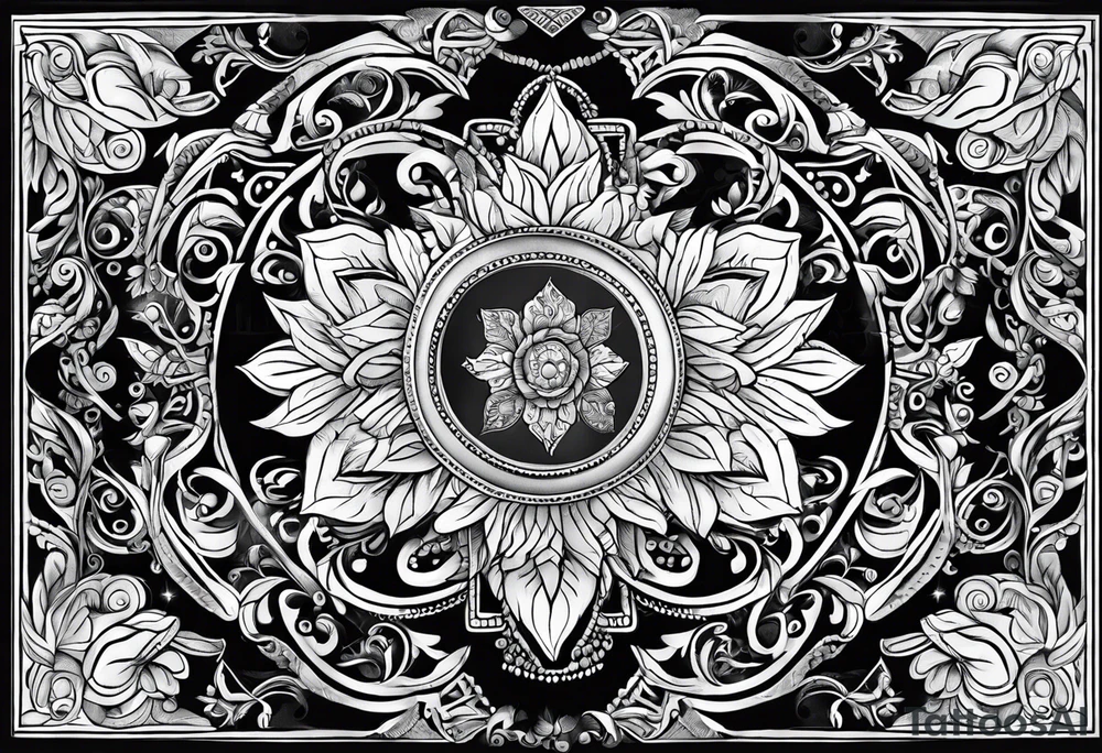 ayurvedic medicine and pursuit of health based knowledge tattoo idea