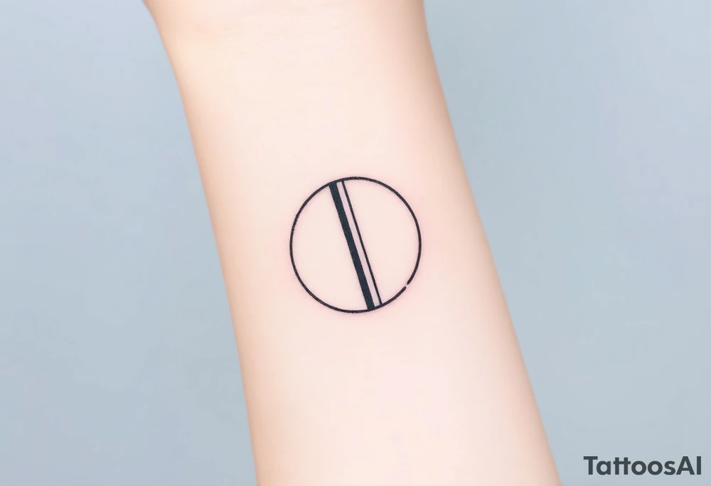 Line tattoo scene with play symbol, pause symbol, stop symbol, rewind symbol, mental health awareness tattoo idea