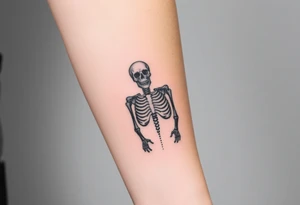 Detailed Skeleton tattoo idea