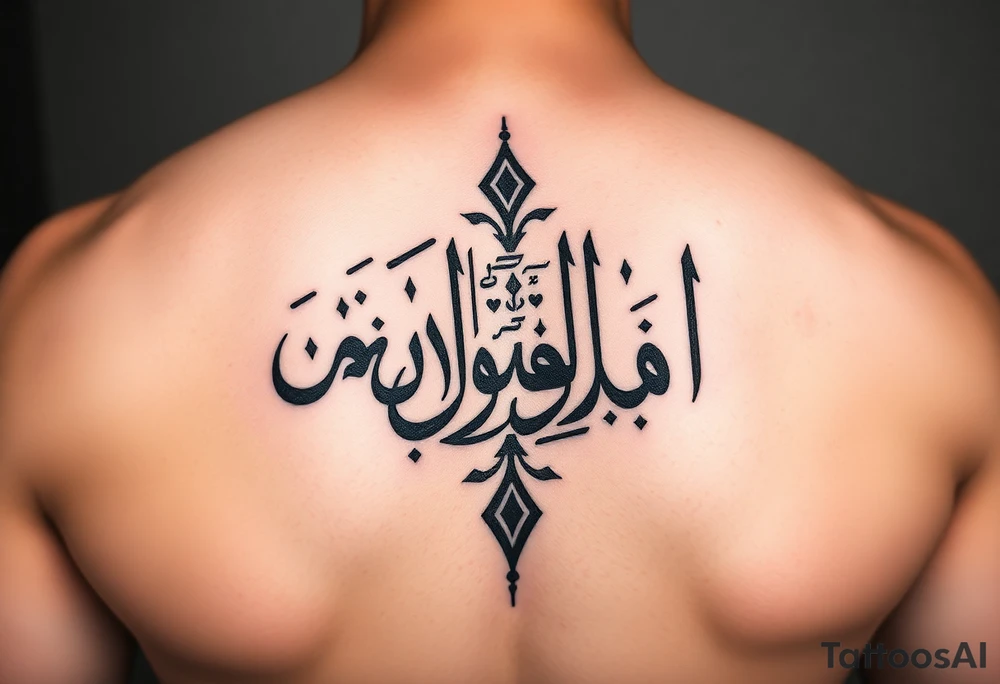 Maktub in Arabic calligraphy tattoo idea