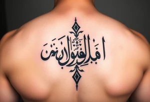 Maktub in Arabic calligraphy tattoo idea