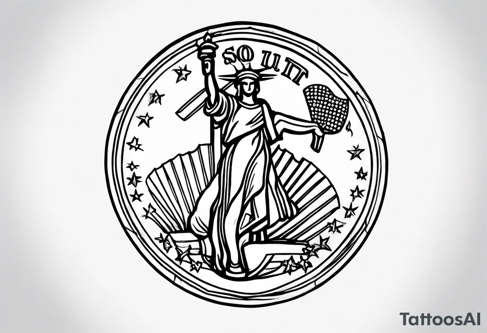 US Coin tattoo idea