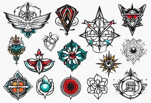 4 cybersigilims designs tattoo idea