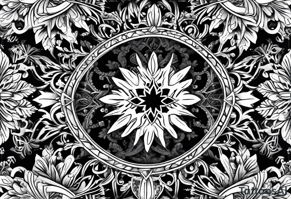 Snow flakes tattoo idea