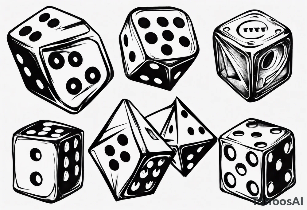 double dice tattoo idea