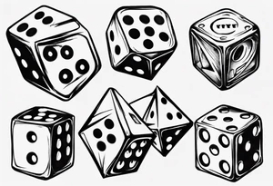 double dice tattoo idea