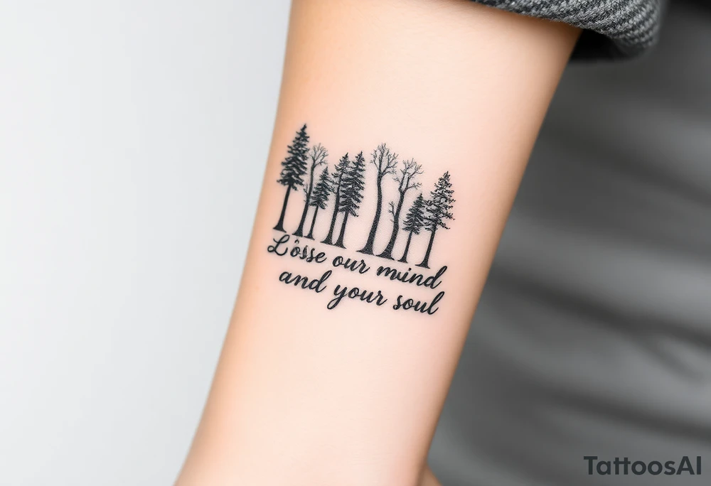 Into the forest I go to lose my mind and find my soul tattoo idea