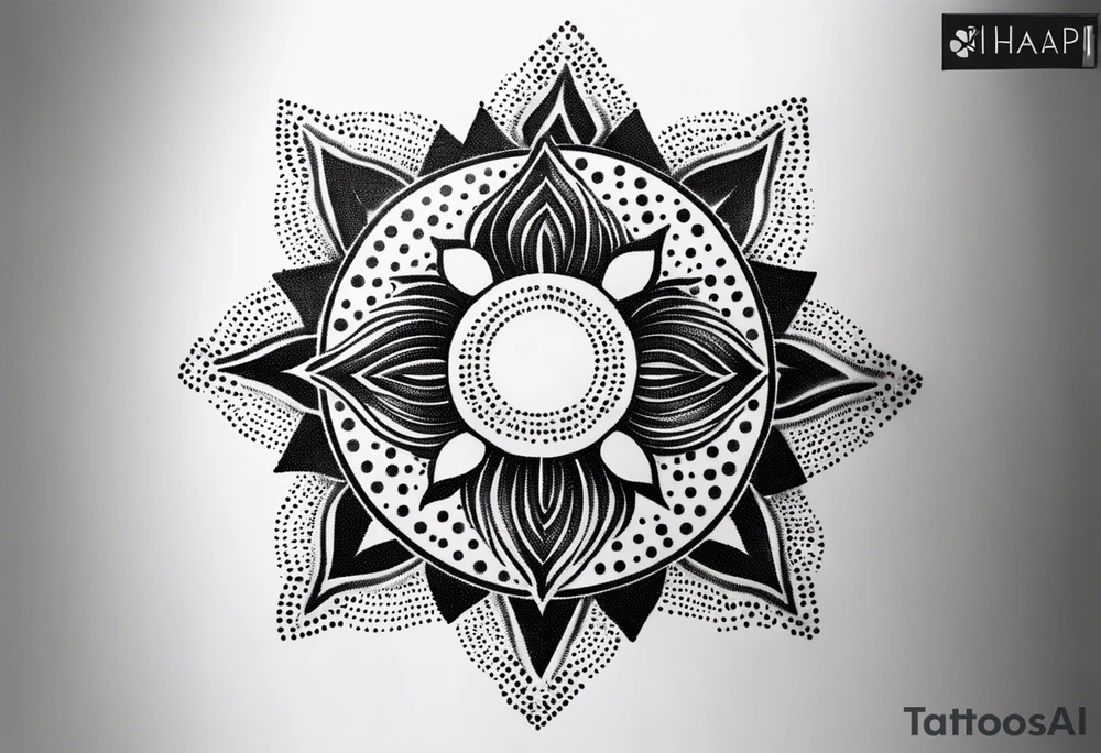 small, sun cross ,  elegant, 
 vishap tattoo idea