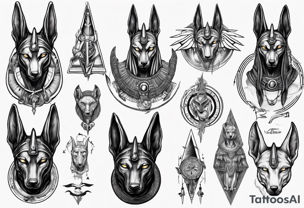 anubis tattoo idea