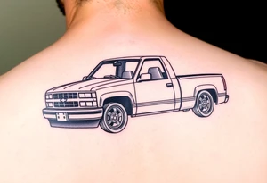 1993 Chevy Silverado 1500 lowrider tattoo idea