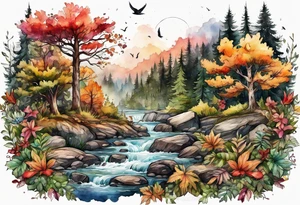 forrest floor tattoo idea