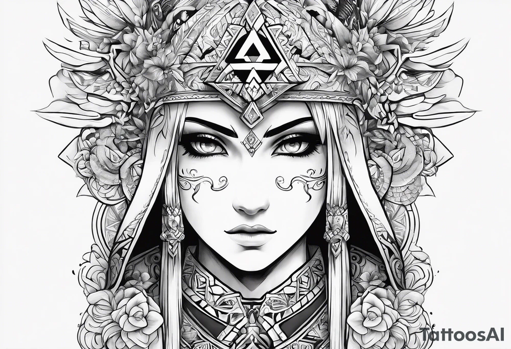 Legend of Zelda arm sleeve tattoo idea
