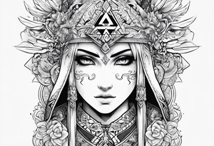 Legend of Zelda arm sleeve tattoo idea