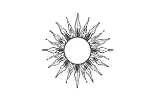 Sun tattoo idea