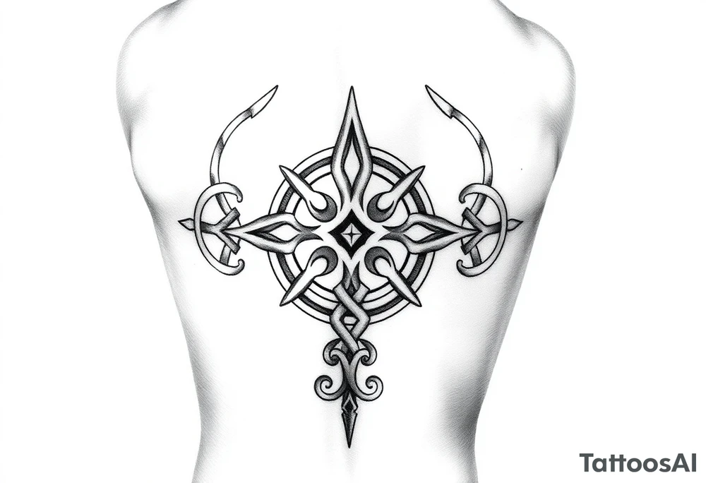 Celtic symbols calf tattoo tattoo idea