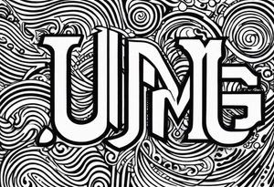 Initials JDM , JNM , JAG tattoo idea