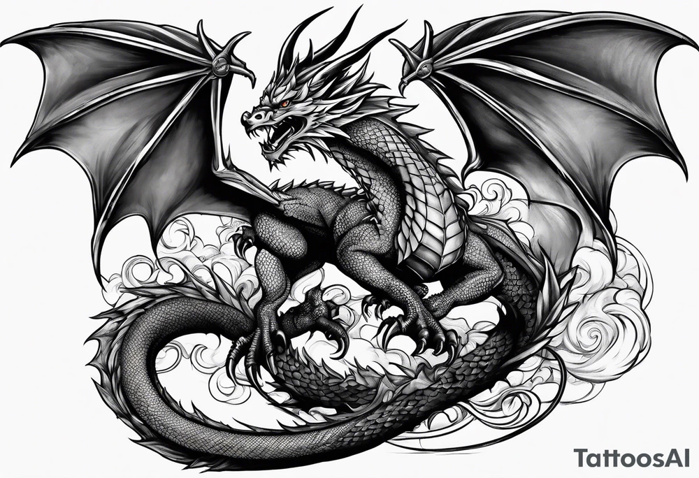 Dragon tattoo idea