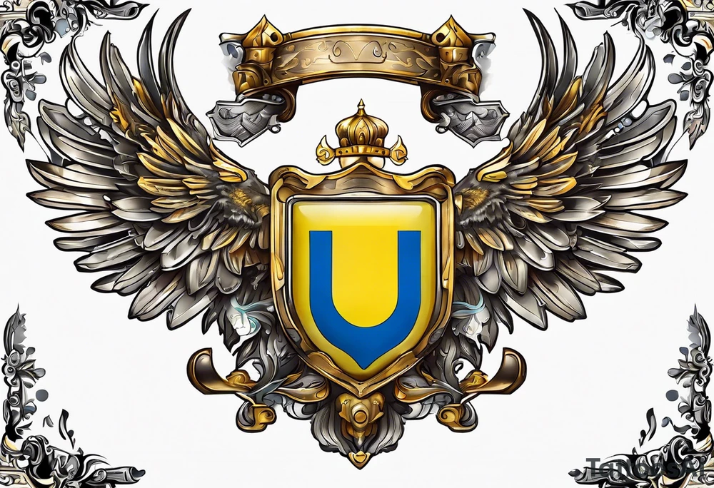 coat of arms of Ukraine tattoo idea