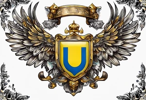 coat of arms of Ukraine tattoo idea
