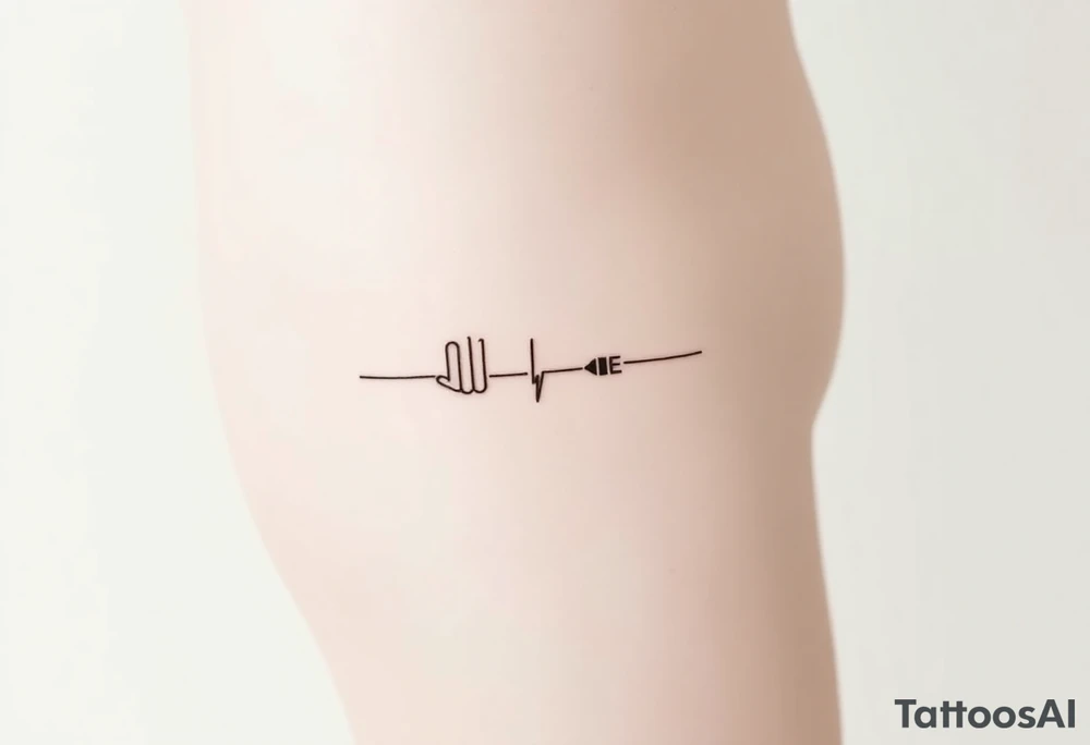 play, pause, stop, and rewind line tattoo tattoo idea