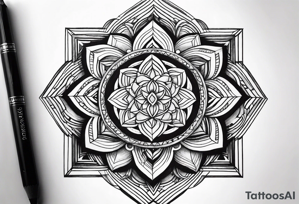 sacred geometry tattoo idea
