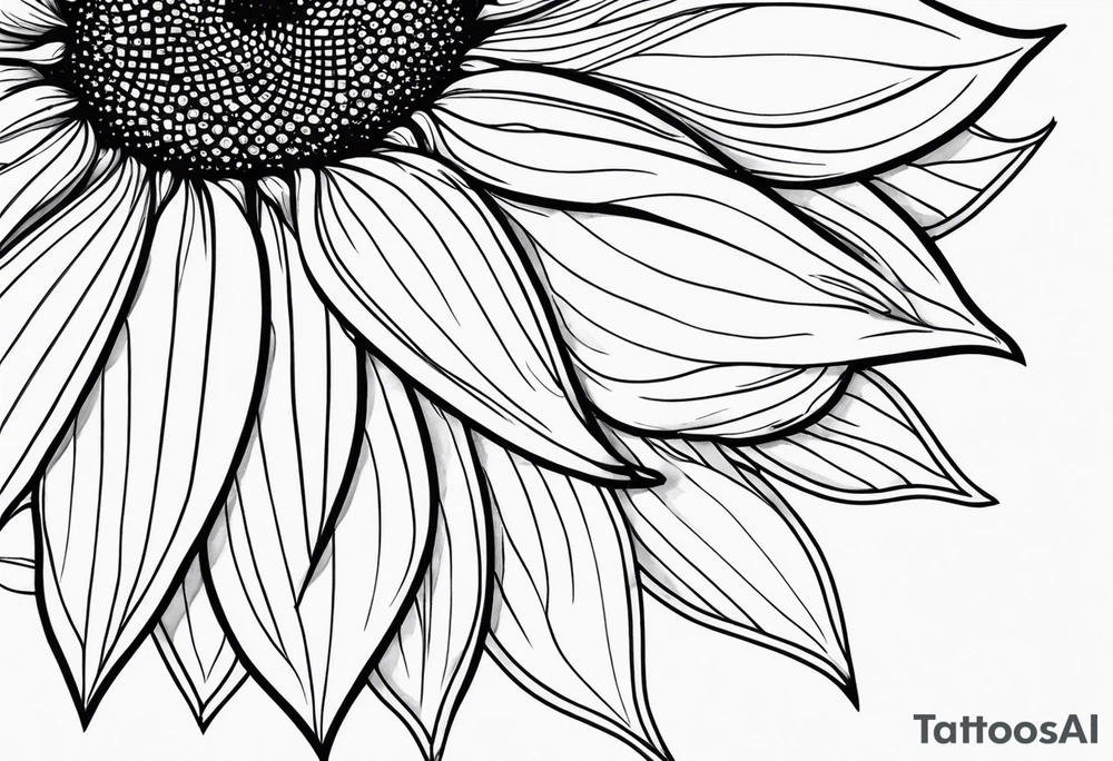 Sunflower sleeve tattoo idea