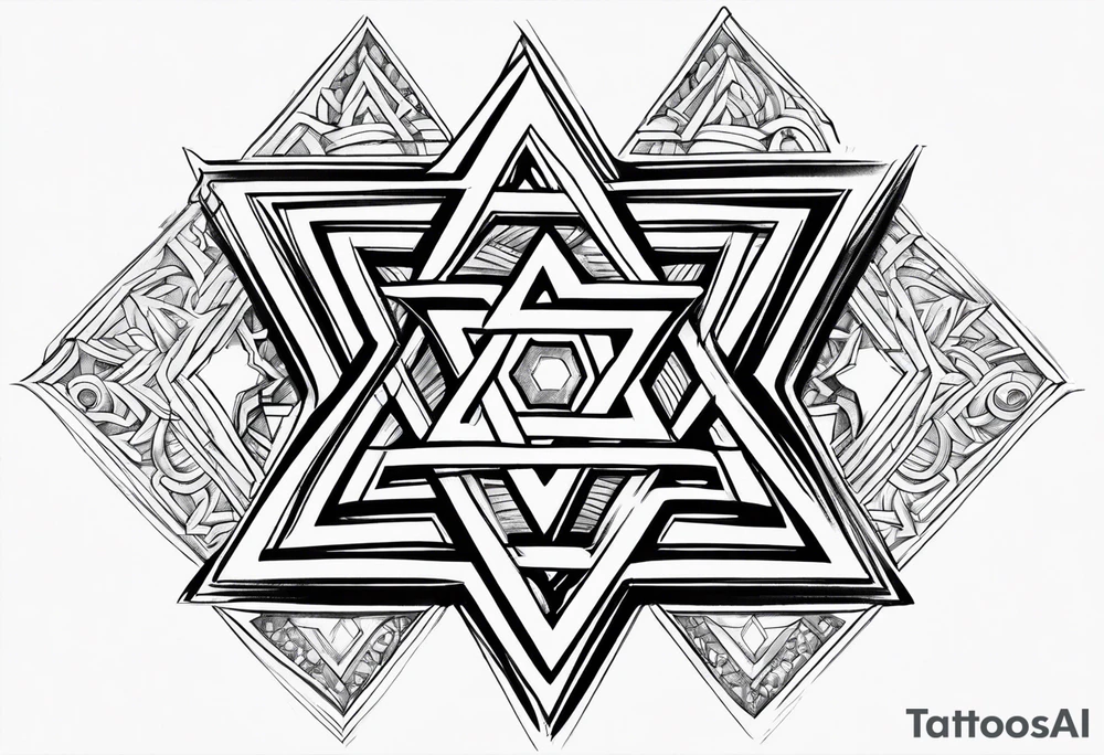star of david tattoo idea